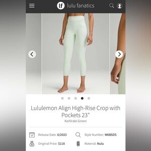 Lululemon Align High-Rise Crop Size 12